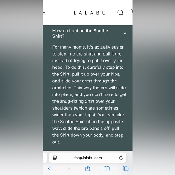 NWOT Lalabu Soothe Shirt - Picture 8 of 9